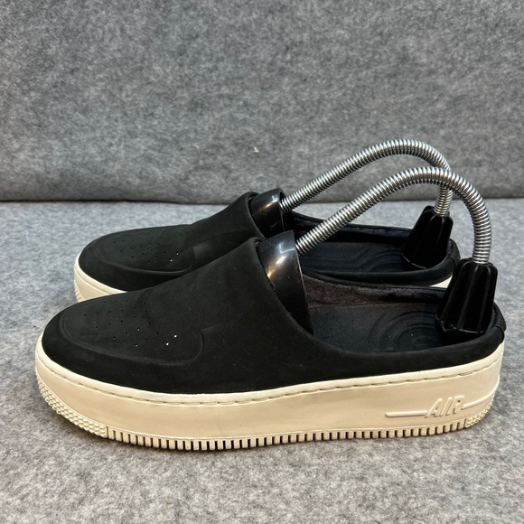 Nike Air Force 1 LXX Mules Black White Platform Sneakers Women's Size 8 - Picture 2 of 8